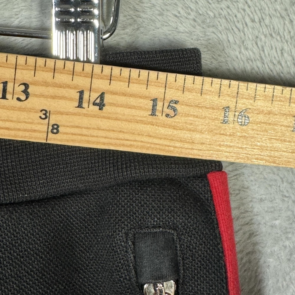 Polo Ralph Lauren Jogger Sweatpants Mens Small Black Red Stripe‎ Zip Pockets - Picture 3 of 9